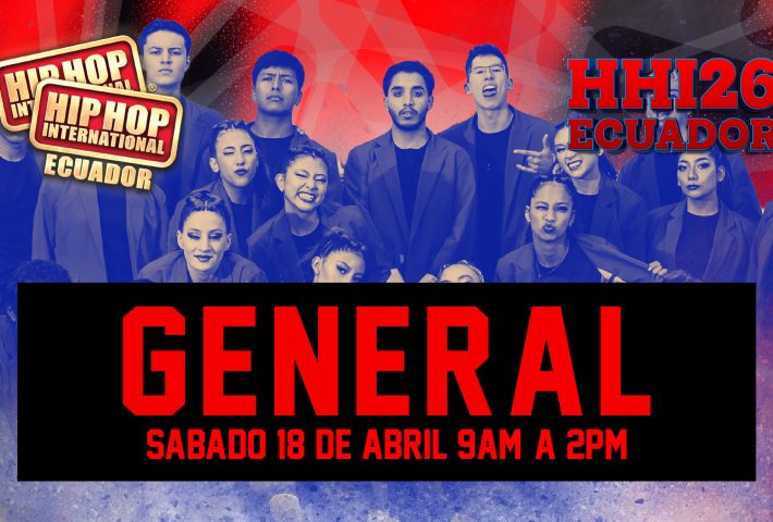HHI ECUADOR 2026 – QUITO – SÁBADO 18 ABRIL 09:00 AM – 14:00 PM [PREVENTA GENERAL]