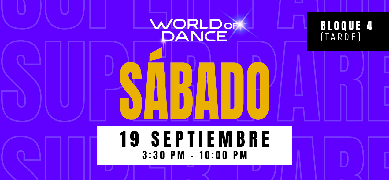 WOD ECUADOR 2026 – GYE – SÁBADO 19 SEPTIEMBRE 15:30 PM – 22:00 PM [PREVENTA VIP]