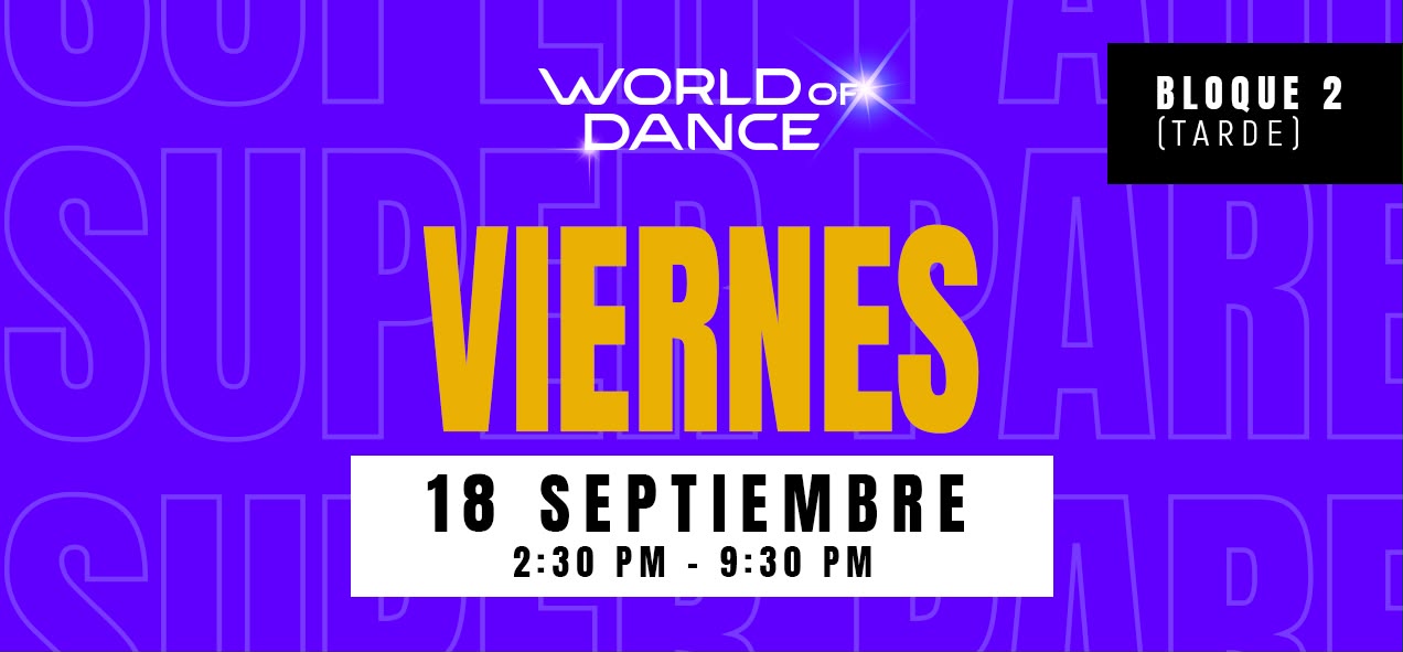 WOD ECUADOR 2026 – GYE – VIERNES 18 SEPTIEMBRE 14:30 PM – 21:30 PM [PREVENTA GENERAL]