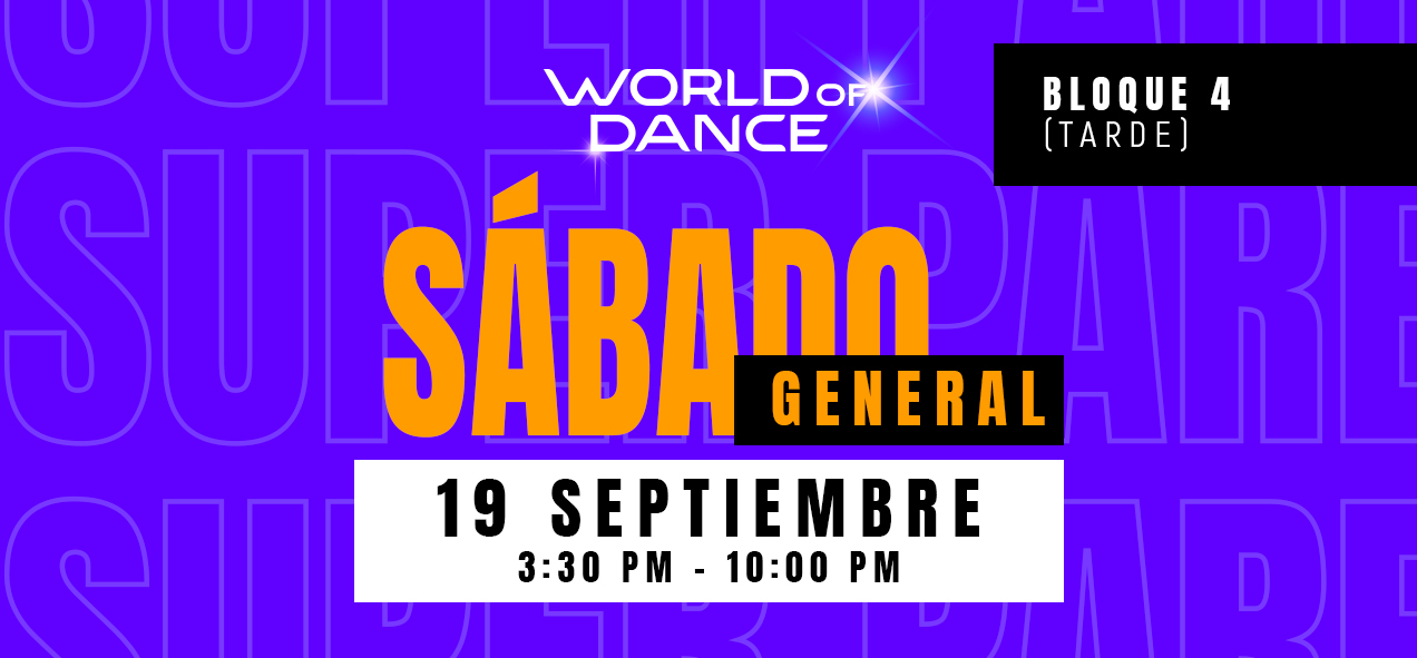 WOD ECUADOR 2026 – GYE – SÁBADO 19 SEPTIEMBRE 15:30 AM – 22:00 PM [PREVENTA GENERAL]