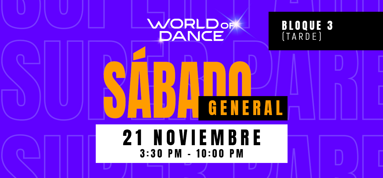 WOD ECUADOR 2026 – UIO – SÁBADO 21 NOVIEMBRE 15:30 PM – 22:00 PM [PREVENTA GENERAL]
