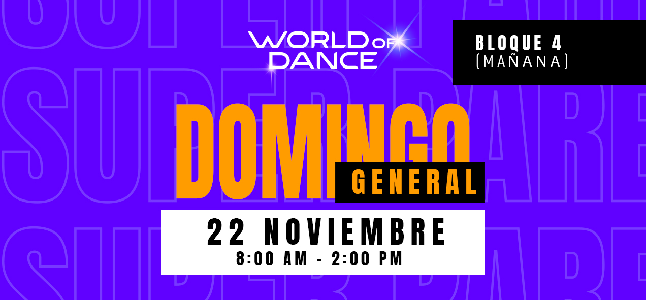 WOD ECUADOR 2026 – UIO – DOMINGO 22 NOVIEMBRE 08:00 PM – 14:00 PM [PREVENTA GENERAL]